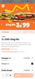 DiDi food - Burger King - King mix