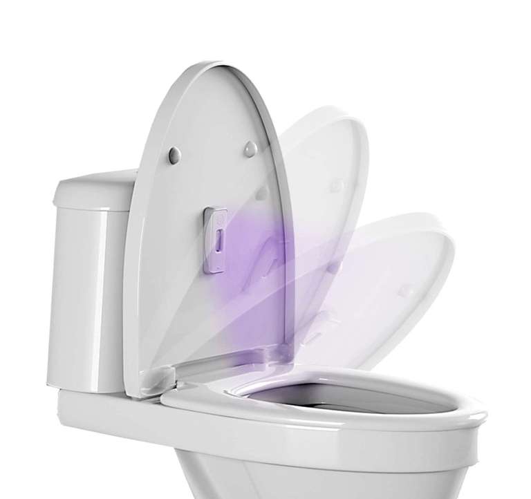 Amazon: Limpiador de inodoro con luz UV desinfectante – Limpiador de basura de cocina, portátil, recargable