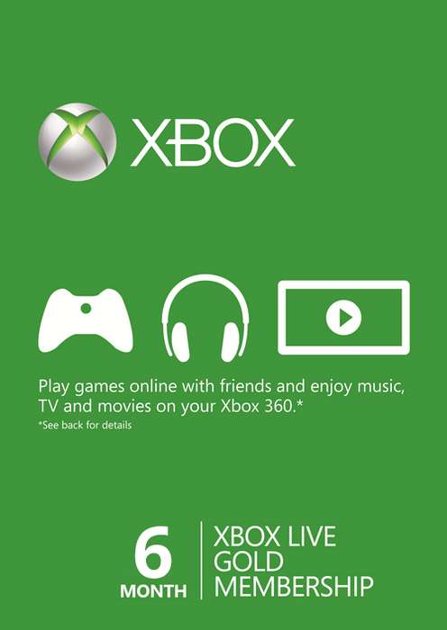 CDKeys: Suscripción 6 meses Xbox Live Gold