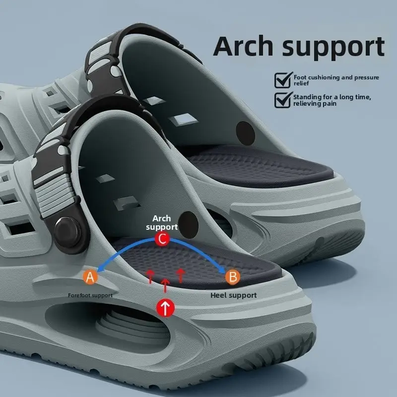 AliExpress: Sandalias Clog Hombre Soporte Arco Suela EVA