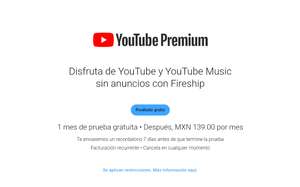 YouTube Premium 1 mes gratis, también para quienes ya canjearon prueba gratuita