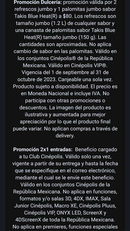 Cinepolis: CLUB CINEPOLIS COMBO Y ENTRADAS 2X1