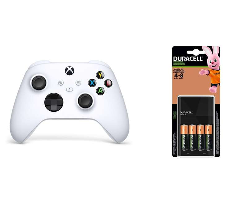 Walmart: Kit completo Xbox (Control Xbox series + cargador duracell con 4 pilas AA recargables)