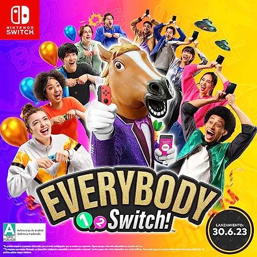 Amazon y ML: Everybody 1-2-Switch! para Nintendo Switch (Duh!!)