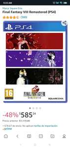 Amazon: Final Fantasy Vlll Remasterd ps4