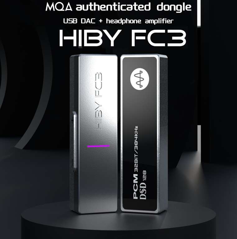 AliExpress: HiBy FC3 DAC y Amplificador de Auriculares, Hi-Res, MQA (Android, iOS, Mac, Win10)