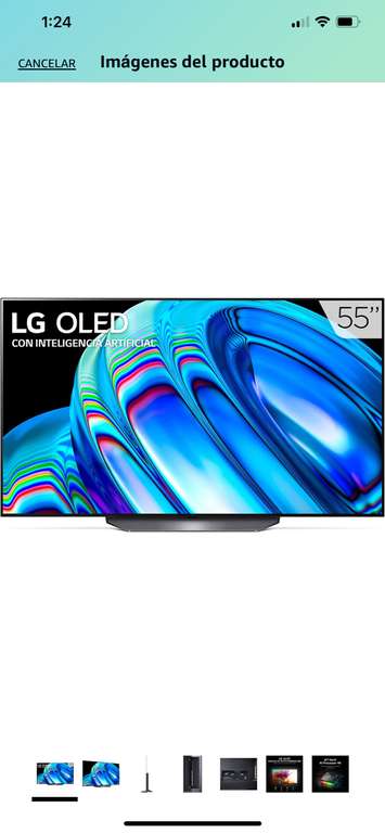 Amazon: Pantalla LG OLED Evo TV 55" 4K smart WebOS con Banorte