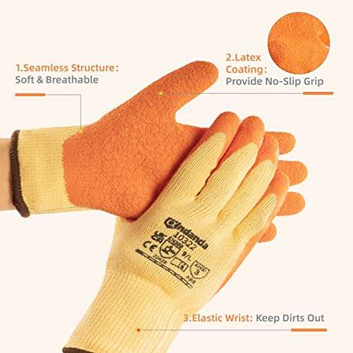 Amazon: 1/3/12 pares de guantes de trabajo de seguridad, guantes de trabajo de punto
