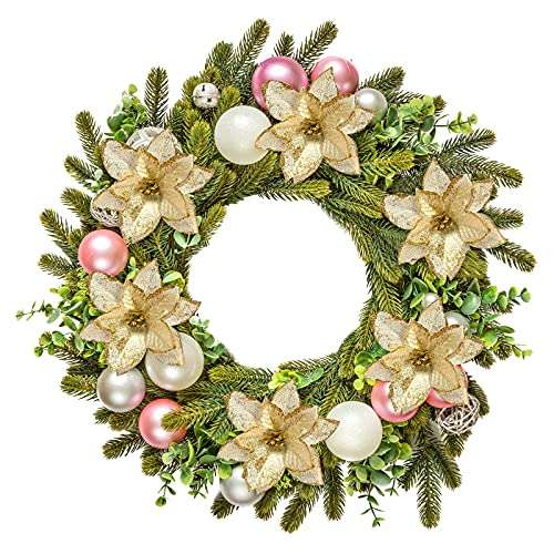 Amazon: 24 Flores Artificiales Decorativas Navidad Poinsettia Artificial de  Purpurina Adorno de Árbol de Navidad (Oro) - promodescuentos.com