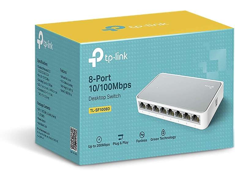 Amazon: TP-Link 8 Port Fast Ethernet Switch | Envío gratis con Prime