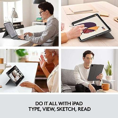 Amazon: Logitech Combo Touch iPad Pro de 12.9 pulgadas (5ª, 6ª generación - 2021, 2022) (reacondicionado)