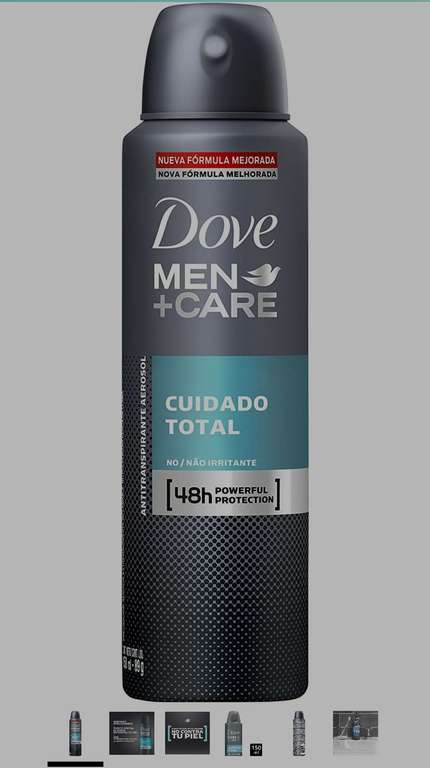 Amazon - Dove Men+Care Antitranspirante Cuidado Total en aerosol 89g