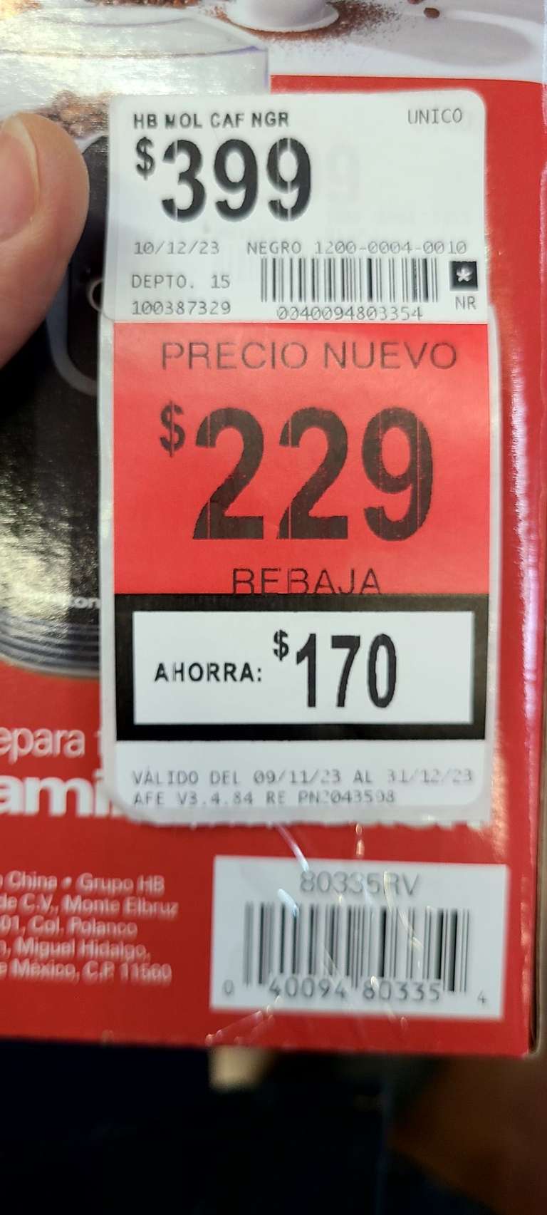 Comprar Molinillo De Café Hamilton Beach Negro | Walmart Costa Rica -  Walmart | Compra en línea