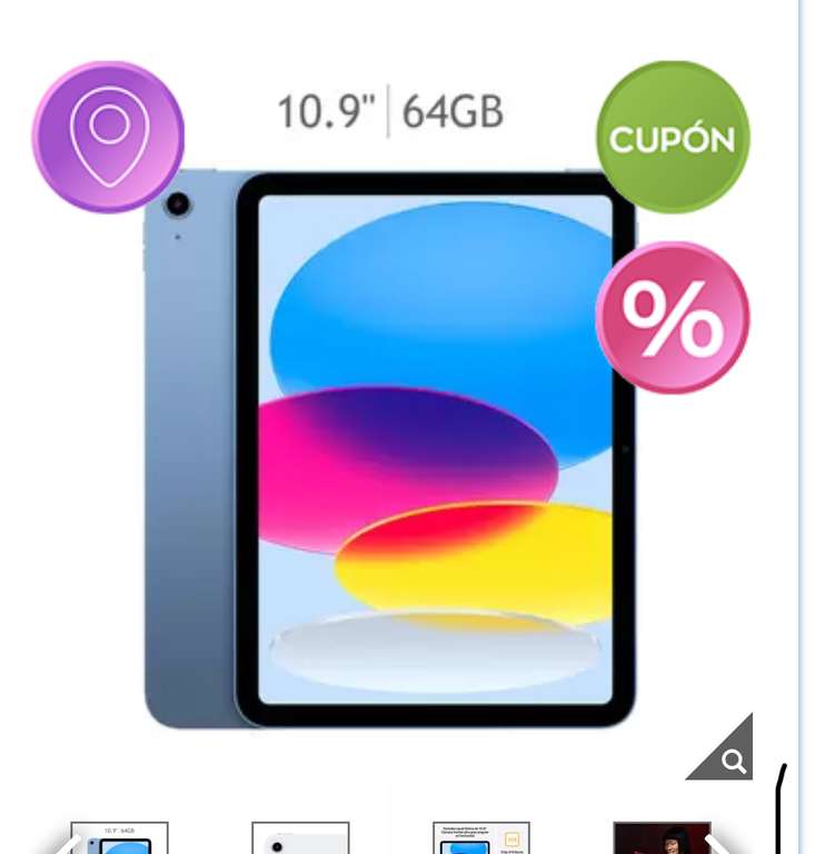 Costco: Apple iPad 10.9" Wifi - 64 GB Azul (10ma Generación)