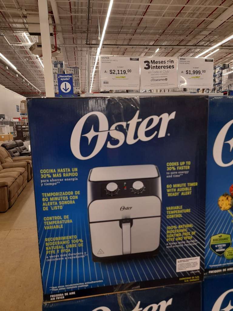 Sam's Club Coatzacoalcos: Freidora de aire Oster 5.5 Lts -  promodescuentos.com
