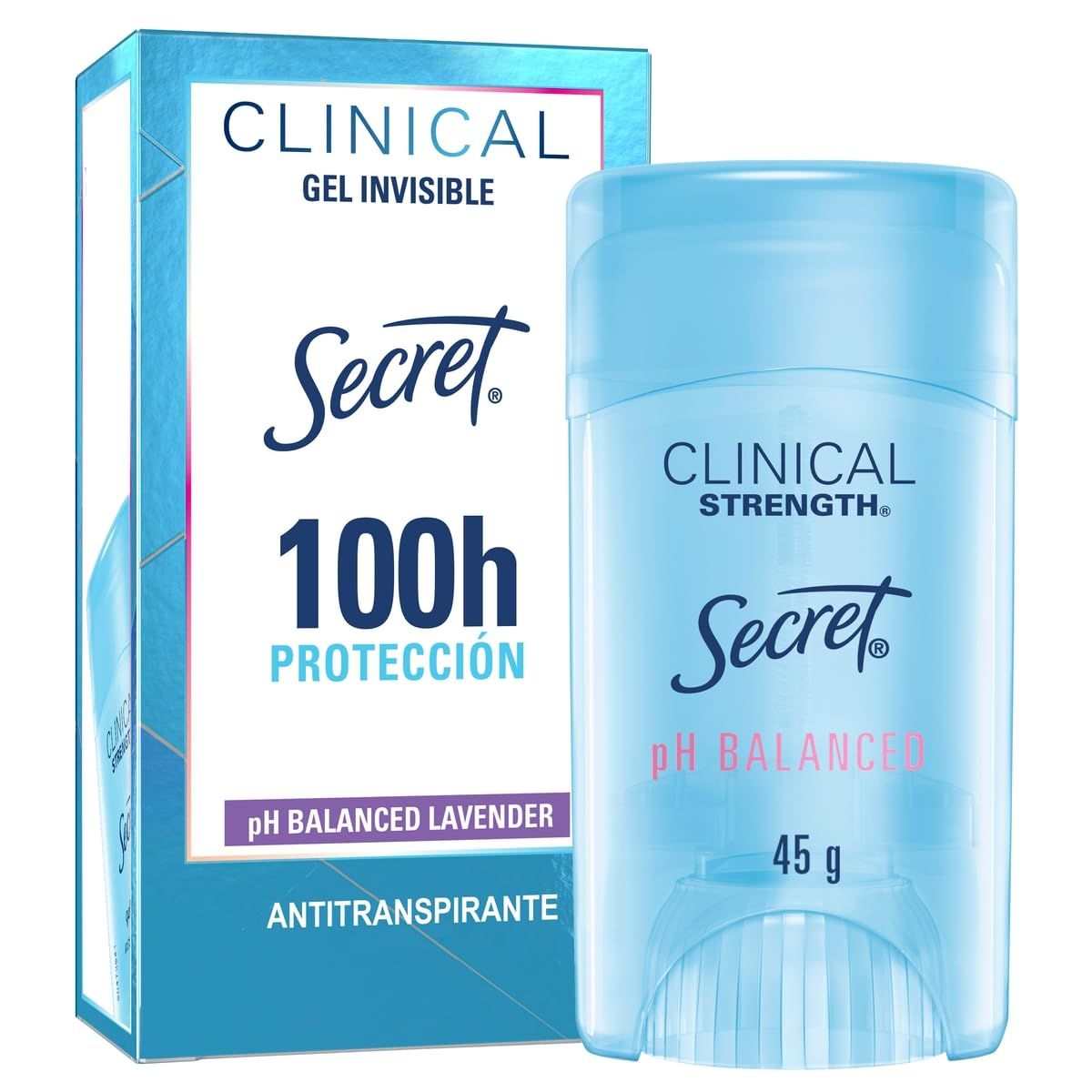 Amazon: SECRET, Desodorante Mujer, Clinical Strength, Desodorante Clinical, Gel Invisible, PH Balanced, 45 GR. - Planea y Ahorra