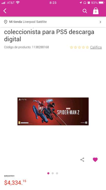 Edición PS5 de Marvel's Spiderman 2 + código de descarga de Marvel's  Spider-man 2 - Sony