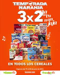 La Comer [Temporada Naranja 2023]: 3x2 en todos los cereales