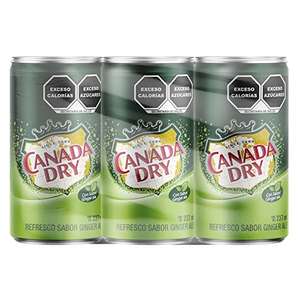 Amazon: Canada Dry G.A. Refresco de Ginger Ale, 1 Paquete con 6 Latas de Aluminio de 237ml cada una. Planea y Ahorra. (Compra 2x$70)