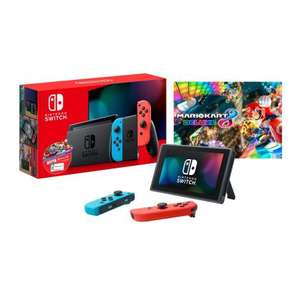 Consola Nintendo Switch W/Neon Blue & Neon Red Joy-Con + Mario Kart 8 Deluxe Descargable - Sam'S Club | Pagando con débito