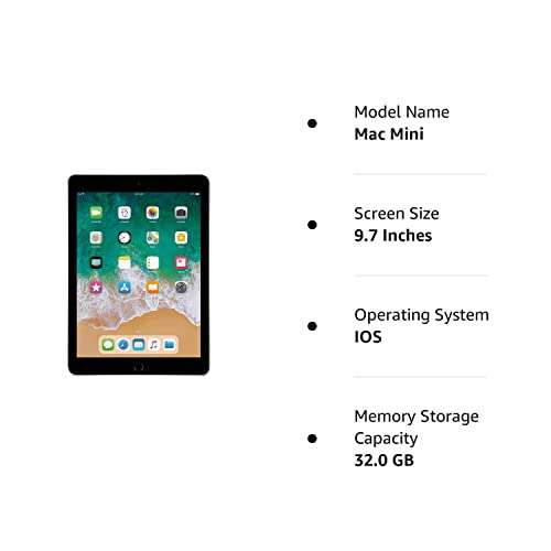 Amazon: Apple iPad 9.7 Pulgadas Retina Display con WiFi, 32GB, Touch ID, Modo 2017, Gris Espacial (renovado)