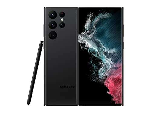 Amazon: Samsung Galaxy S22 Ultra 5G Desbloqueado - 128GB - Color negro (renovado)