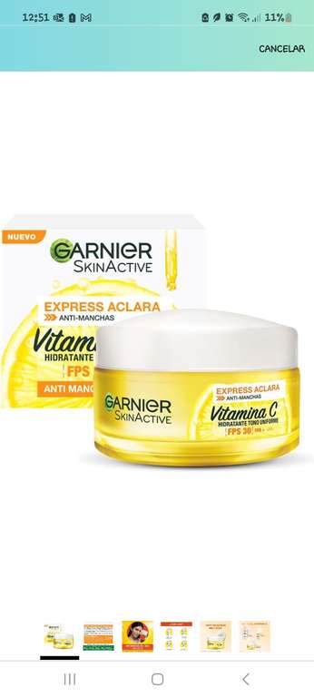 Amazon: Oferta por tiempo limitado: Garnier Skin Naturals Face Express aclara crema hidratante | Planea y Ahorra, envío gratis Prime