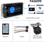 Amazon Autoestéreos Pantalla táctil capacitiva de 7 pulgadas, reproductor multimedia digital MP5 Bluetooth para automóvil, radio FM AUX USB