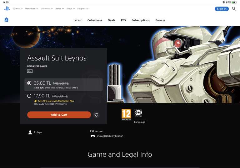 PlayStation: Assault suit leynos/ Ultracore ps4 Turquía