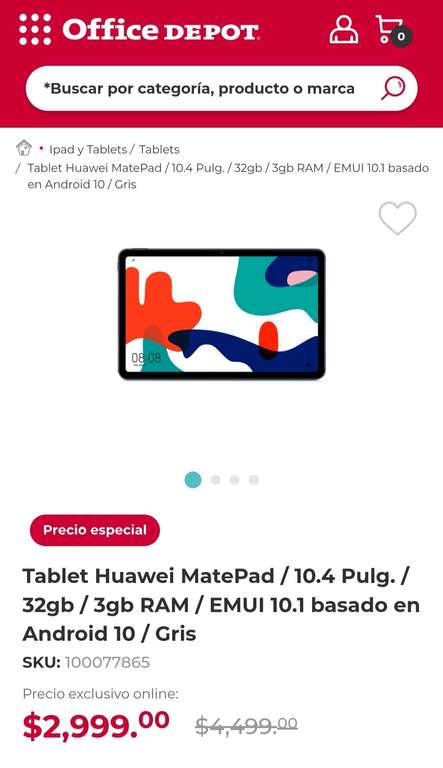 Office depot Tablet Huawei Matepad 10.4