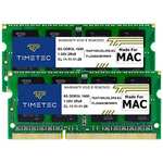 Amazon: Memoria Ram Timetec 16GB KIT (2x8GB) Compatible con Apple DDR3L 1600MHz para darle una segunda vida a tu Mac Book Pro viejita