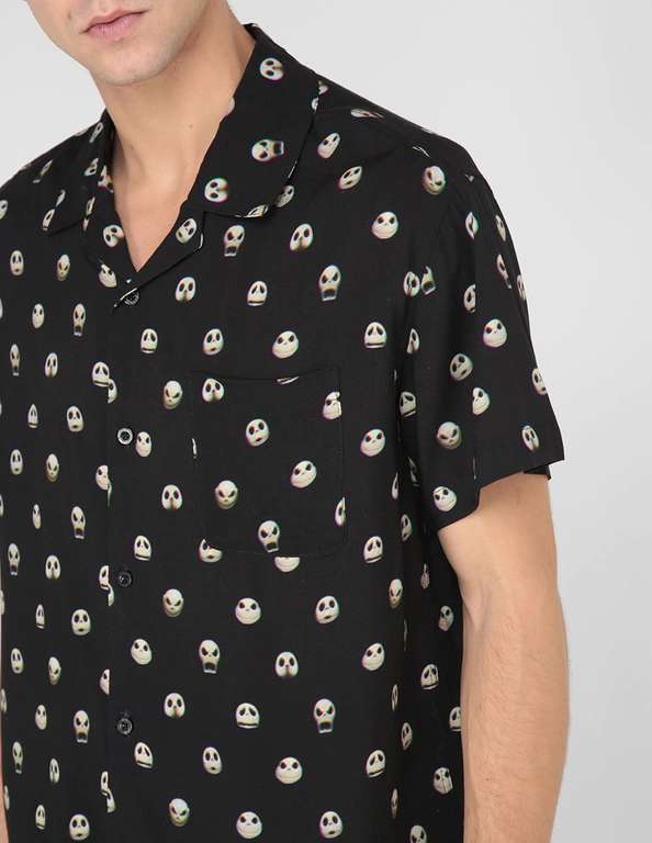 Liverpool Disney Store JACK SKELLINGTON Camisa Casual manga corta para hombre