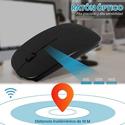 Amazon: YOMYM Mouse Ratón óptico Inalámbrico Recargable 2.4 G