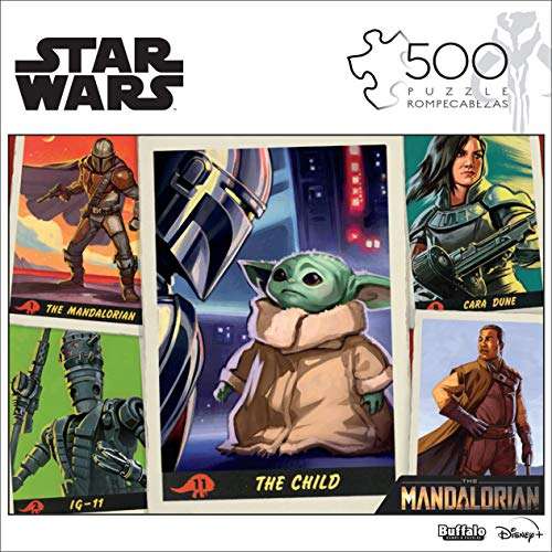 Amazon: Rompecabezas 500 Piezas de Grogu (¡qué bonitoooo!)- Buffalo - Games Star Wars Trading Cards | Precio con Prime