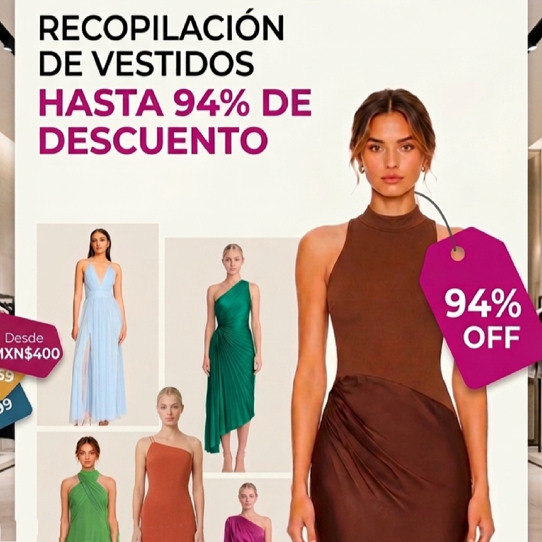 Conspiración Moda: RECOPILACIÓN de vestidos de fiesta y casuales con hasta 94% de descuento (Desde $400 MXN)