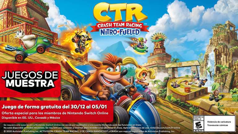 (Nintendo eShop Argentina) Crash Team Racing Nitro-Fueled [Precio sin impuestos].