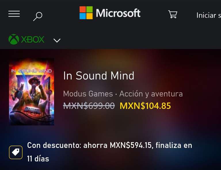 Xbox: In Sound Mind Xbox series S/X