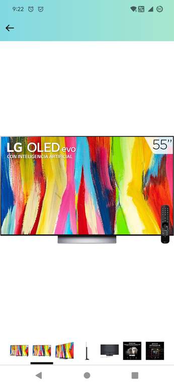 Amazon: LG OLED TV Evo 55" OLED55C2PSA