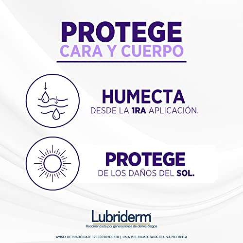 Amazon: LUBRIDERM Crema Corporal Proteccion Solar Fps 15 400 ml