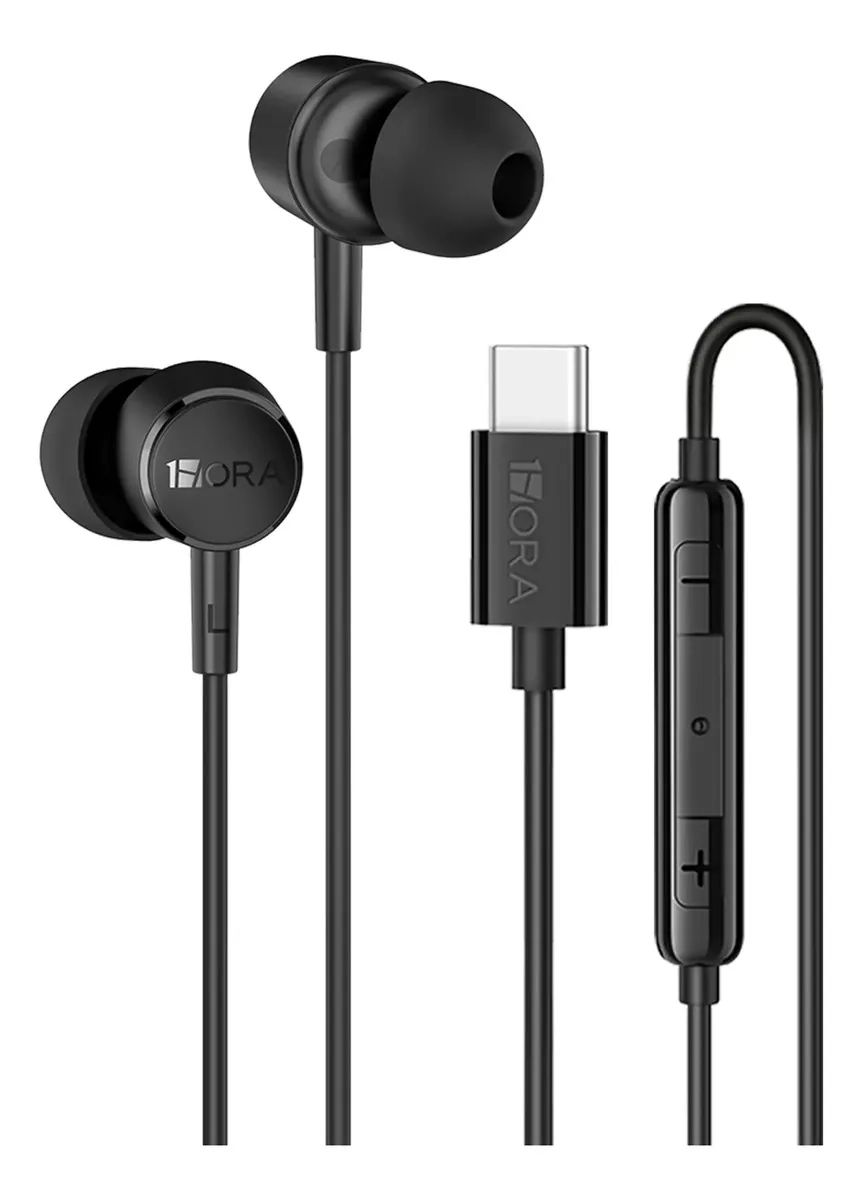 Mercado Libre: 1 Hora Audífonos con Cable Tipo C, Auriculares In-Ear con Micrófono, Sonido HiFi Estéreo, Control en Línea