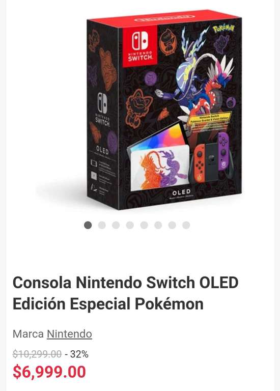 Linio: Nintendo switch oled versión pokemon(garantía válida de México)