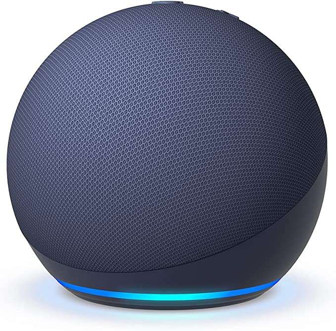 CyberPuerta: Amazon Echo Dot (5ta Generación) Asistente de Voz con Alexa , Inalámbrico, WiFi, Bluetooth, Azul