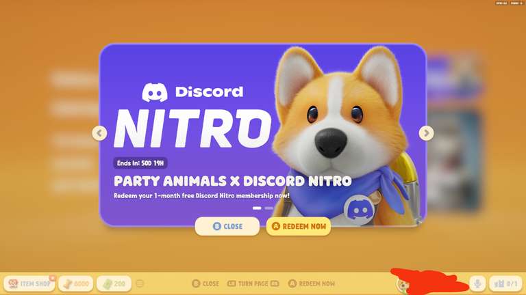 Party Animals x Discord Nitro: 1 mes gratis.