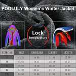 Amazon: Pooluly chamarra de esquí para mujer, cálida, impermeable, cortavientos con capucha, chamarra de snowboard