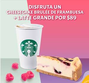 Starbucks - CHEESECAKE BRULÉE DE FRAMBUESA + LATTE GRANDE