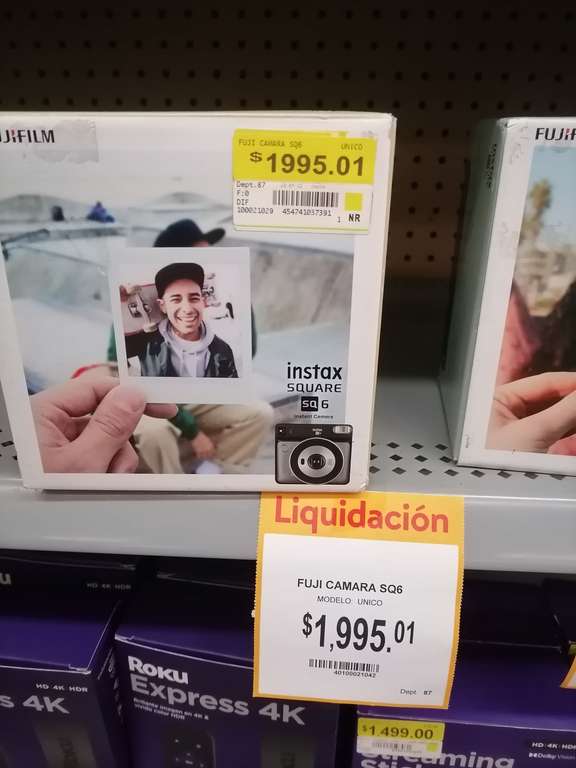 Walmart: Cámara Instax SQ6 Fujifilm