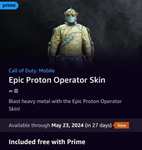 Amazon Prime Gaming: Skin de Proton para COD Mobile.