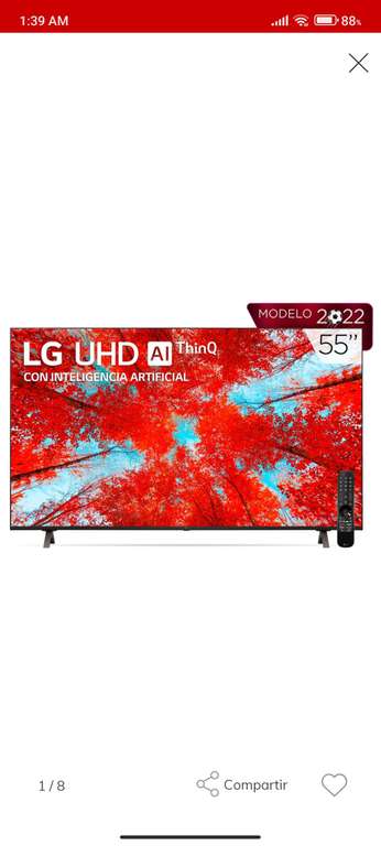 Claro Shop: LG UHD TV 55" 4k