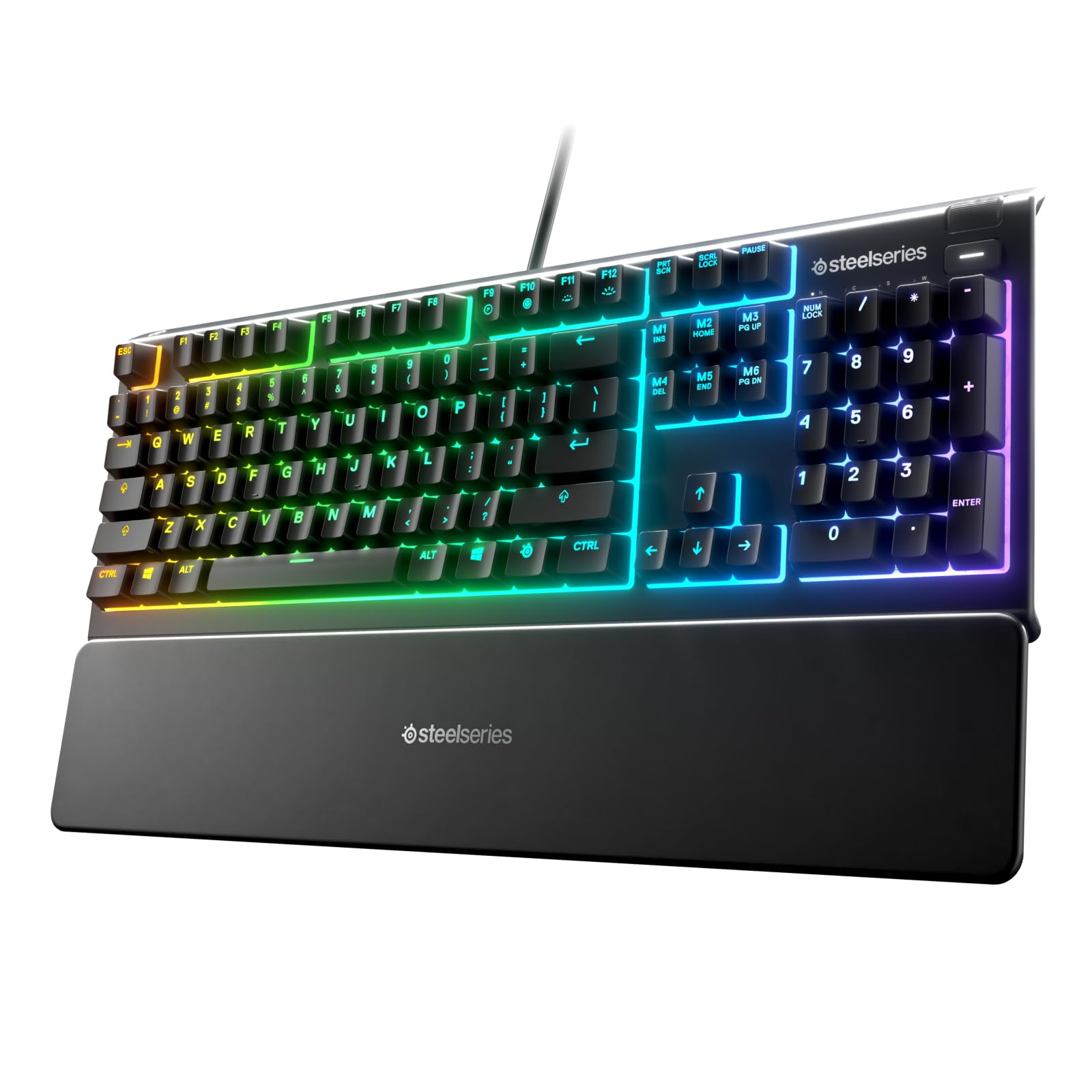 Amazon: SteelSeries Apex 3 RGB - Teclado para Videojuegos - Iluminación RGB de 10 Zonas