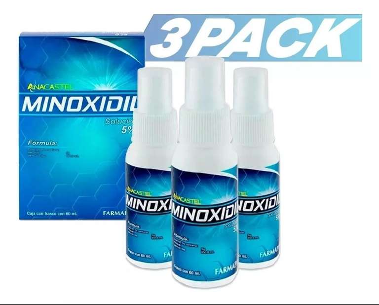 Mercado Libre: Minoxidil 3 Pack